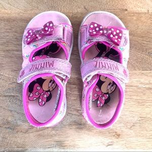 Minnie mouse toddler sandals sz 7